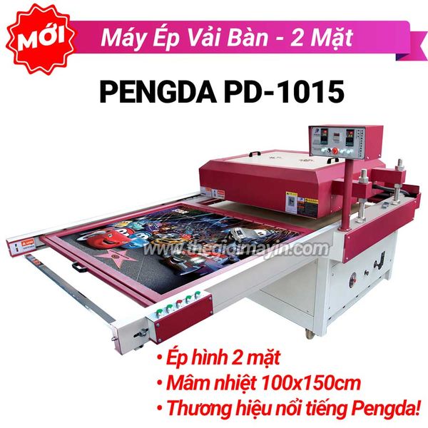 Máy ép nhiệt bàn 2 mặt ép mâm pengda pd 1015 sbc