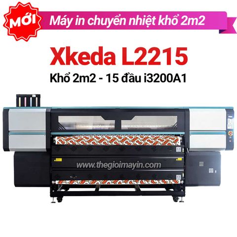 Máy in chuyển nhiệt Xkeda L2215 khổ 2m2 (15 đầu phun i3200)