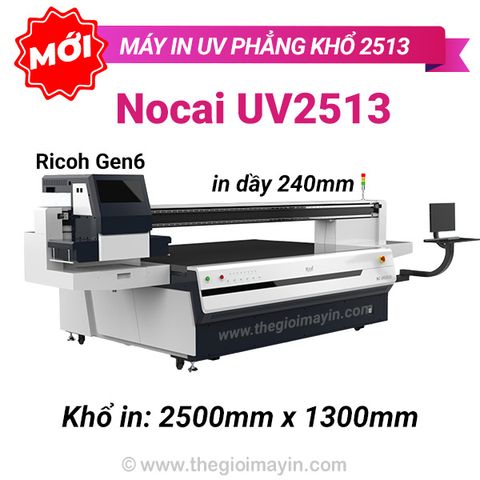 Máy in UV phẳng Nocai UV2513