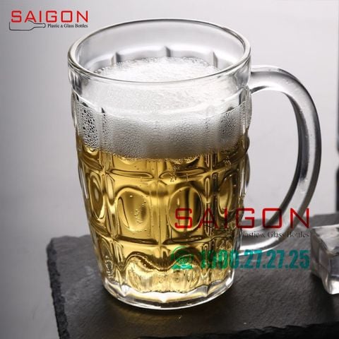Ly Thủy Tinh IMG Thumb Block Mug 329ml | MMTB14 , Thủy tinh nhập khẩu Indonesia