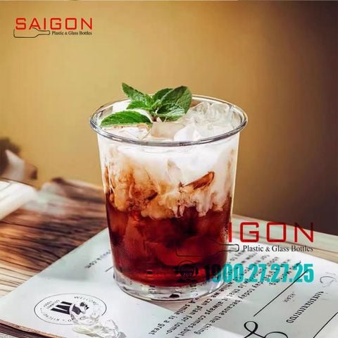 Ly Thủy Tinh Miệng Loe INS Flared Mouth Rock Glass 355ml | INS 9002 , Thủy Tinh Cao Cấp