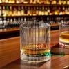 Ly Thủy Tinh INS Stripes Mark Rock Glass 350ml | INS GS-105-2 , Thủy Tinh Cao Cấp