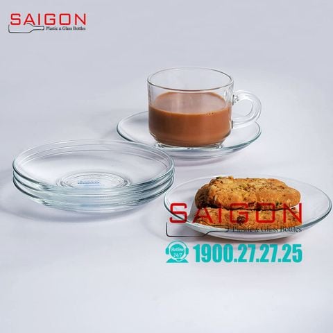 Dĩa Lót Thủy Tinh Lucky Clear Saucer 11cm | LG-755404(754) , Nhập Khẩu Thái Lan