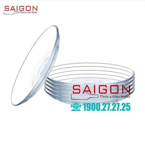 Dĩa Lót Thủy Tinh Lucky Clear Saucer 13cm | LG-755505(755) , Nhập Khẩu Thái Lan