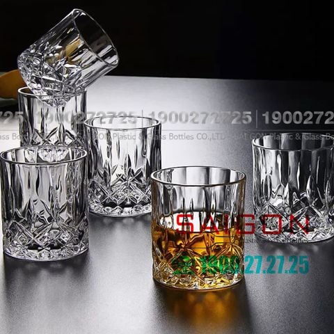 Ly Thủy Tinh WHG Whisky Rock Glass 280ml | WHG6005 , Thủy Tinh Cao Cấp