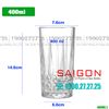 Ly Thủy Tinh WHG Whisky Hi Ball Glass 400ml | WHG6008 , Thủy Tinh Cao Cấp