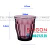 Ly Thủy Tinh Cường Lực Duralex Picardie Plum Glass 250ml | DURALEX D1027J , Nhập Khẩu Pháp