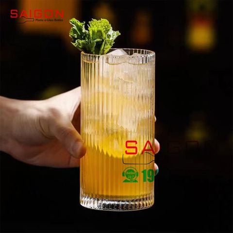 Ly Thủy tinh Ocean Pulse Long Drink Glass 370ml | Ocean B24613 , Thủy Tinh Nhập khẩu Thái Lan