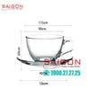 Bộ Tách Thủy Tinh Prim Earl's Cup 220ml | PG310.325 , Thủy tinh nhập khẩu Thái Lan
