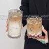 Ly Thủy Tinh Sọc INS Stripes Mark Hight Ball Glass 450ml | INS 814T , Thủy Tinh Cao Cấp