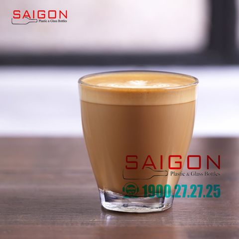Ly Thủy Tinh Ocean Caffe Latte Moderno 280ml | Ocean P02407 , Nhập Khẩu Thái Lan