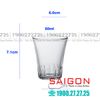 Ly Thủy Tinh Cường Lực Duralex Amalfi Trong Clear Glass 90ml | DURALEX D1002A , Nhập Khẩu Pháp