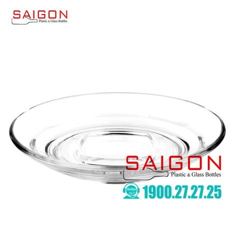 Dĩa Thủy Tinh Ocean Caffe Saucer 12.0cm | Ocean P02472 , Nhập Khẩu Thái Lan