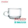Bộ Tách Thủy Tinh Ocean Stack Tea Cup 200ml ( Đĩa + Tách ) | Ocean ( P00271+ P00340 ) , Thủy Tinh Nhập Khẩu Thái Lan