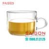 Bộ Tách Thủy Tinh Ocean Stack Tea Cup 200ml ( Đĩa + Tách ) | Ocean ( P00271+ P00340 ) , Thủy Tinh Nhập Khẩu Thái Lan