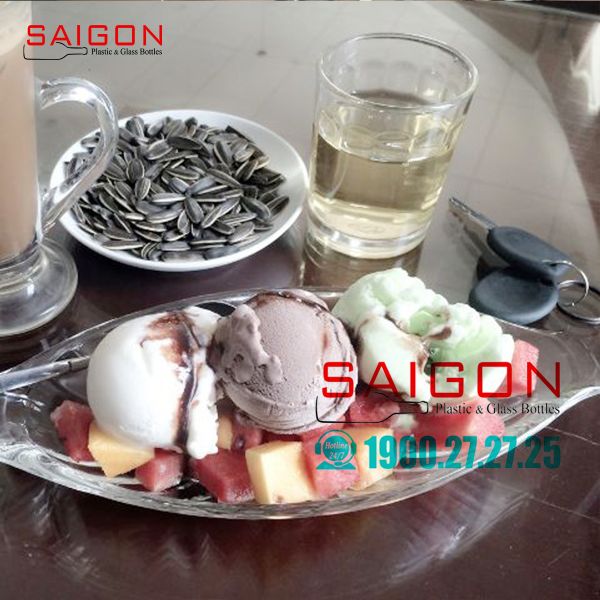 Ly Thủy Tinh Ocean Alaska Banana Split Dish | Ocean P00116 , Thủy Tinh nhập Khẩu Thái Lan