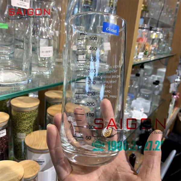 Ly Thủy Tinh Ocean Chia Vạch Truyền Thống 625ml | Ocean B00322G0008 , Nhập Khẩu Thái Lan