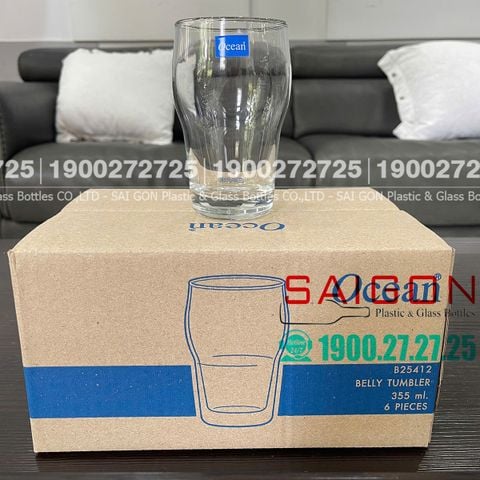 Ly Thủy Tinh Ocean Belly Tumbler Glass 355ml | Ocean B25412 , Thủy Tinh Cao Cấp