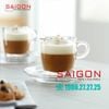 Ly Thủy Tinh Ocean Caffe Cappuccino 195ml | Ocean P02441 , Nhập Khẩu Thái Lan