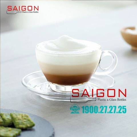 Ly Thủy Tinh Ocean Caffe Latte 260ml | Ocean P02443 , Nhập Khẩu Thái Lan