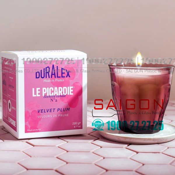 Ly Thủy Tinh Cường Lực Duralex Picardie Plum Glass 250ml | DURALEX D1027J , Nhập Khẩu Pháp