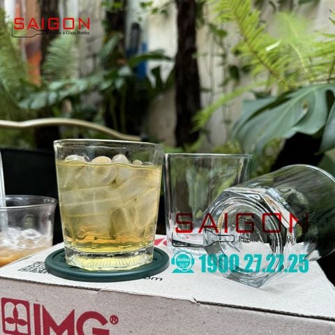 Ly Thủy Tinh IMG Hexagon Tumbler 260ml | MT18-9 , Thủy tinh nhập khẩu Indonesia