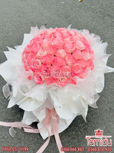 Bó Hoa Kim Tuyến 50 bông Hồng Ngọt Ngào