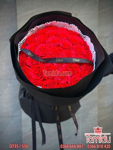 Bó Hoa hồng sáp 35 bông 7 lớp cánh VIP