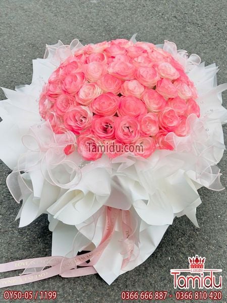 Bó Hoa Kim Tuyến 50 bông Hồng Ngọt Ngào