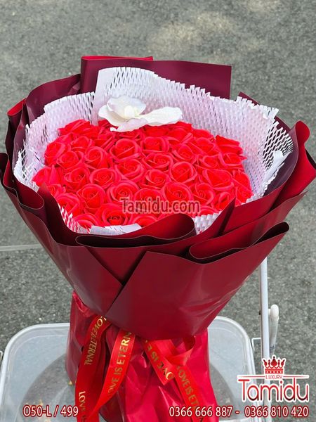 Bó Hoa Hồng Sáp Thơm 50 bông