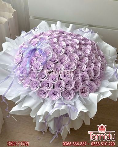 99 Bông hồng tím mộng mơ