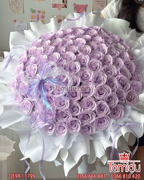 99 Bông hồng tím mộng mơ