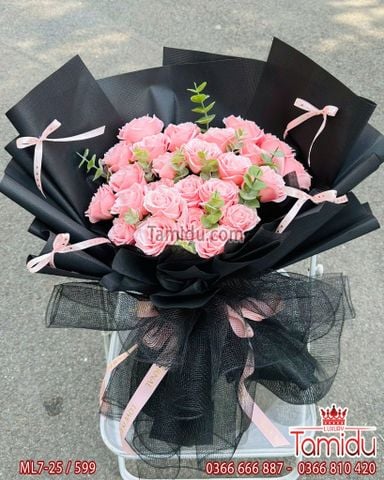 Bó Hoa Hồng Sáp Thơm 25 Bông