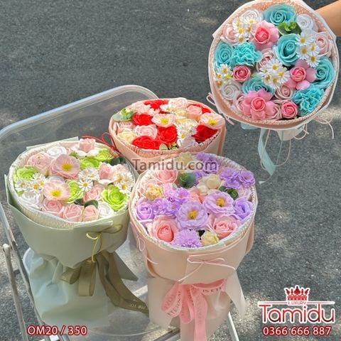 Bó Hoa Sáp Mix Màu Xinh Xắn – Hoa Sáp Đẹp Làm Quà Tặng
