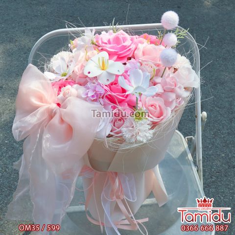 Bó Hoa Hồng Style Garden Mộng Mơ – Bó Hoa Sáp Đẹp, Ngọt Ngào Và Lãng Mạn