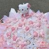Bó Hoa Sáp Hồng Pastel Kèm Gấu Kitty – Món Quà Ngọt Ngào Dành Tặng Người Thương