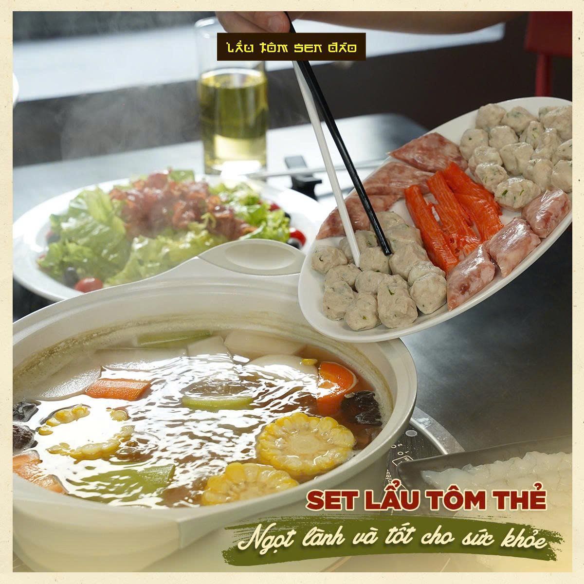 Lẩu Tôm Sen Đào - 92 Cửa Bắc
