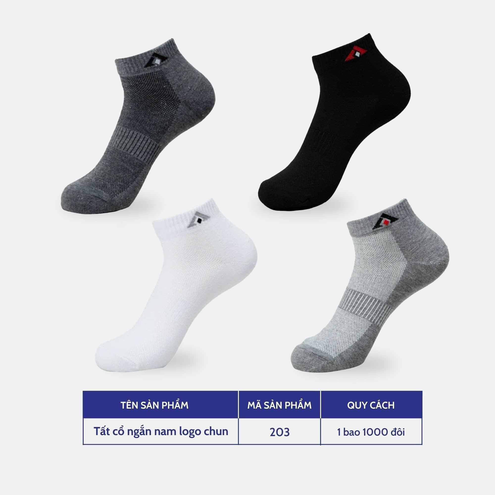  Tất Vớ Nam Cổ Ngắn Logo Chun SUPER SOCKS Lưới Thoáng Khí - NAM203 