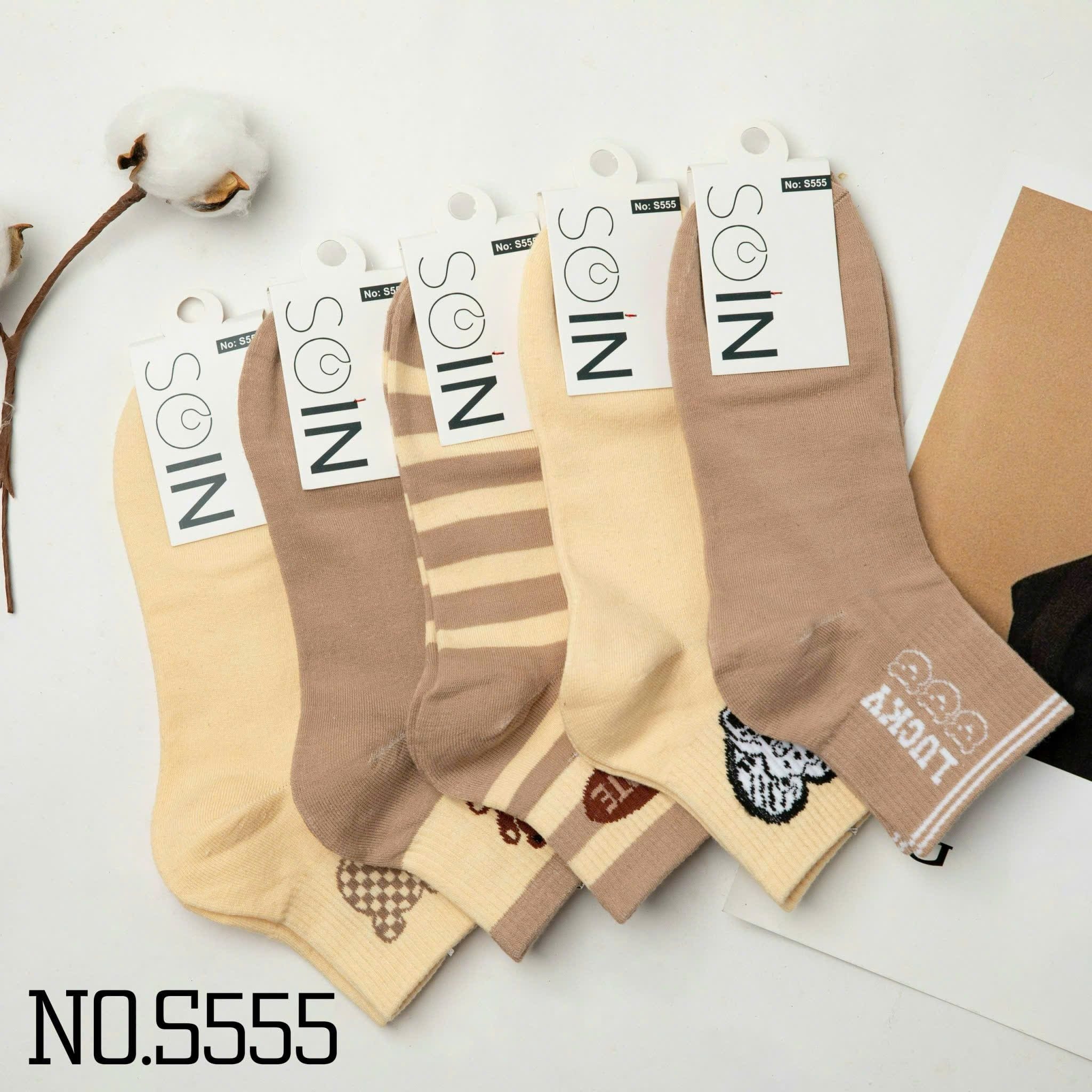  Tất Vớ Nữ Cổ Trung SOIN Họa Tiết Nhiều Màu Phong Cách & Êm Ái Mỗi Ngày - S555 