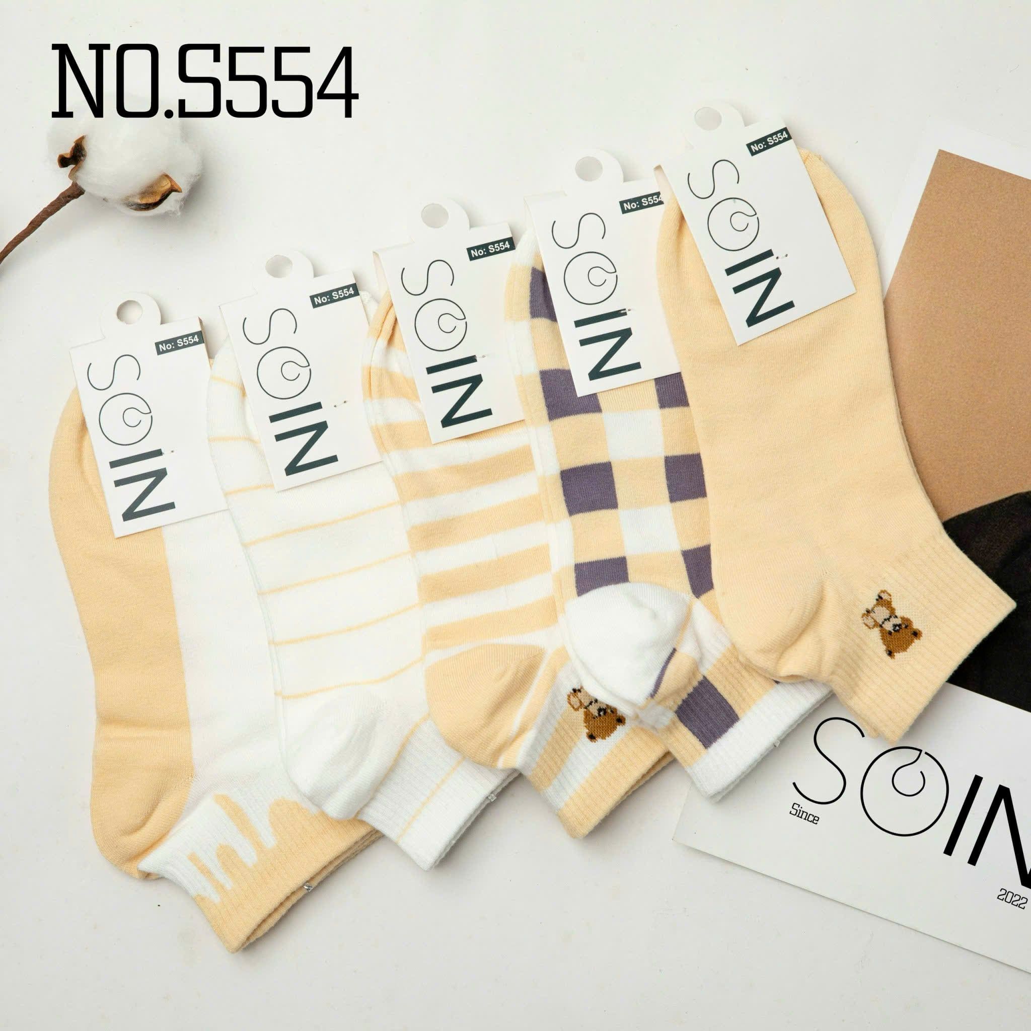  Tất Vớ Nữ Cổ Ngắn SOIN Họa Tiết Nhiều Màu Phong Cách & Êm Ái Mỗi Ngày - S554 