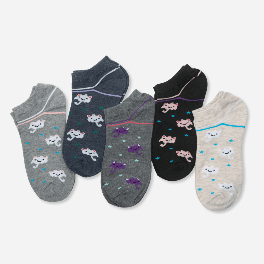  Tất Vớ Nữ Cổ Ngắn Họa Tiết Mây T&T SOCKS Cotton Nhiều Màu Sắc Thoáng Khí - NU23.001 