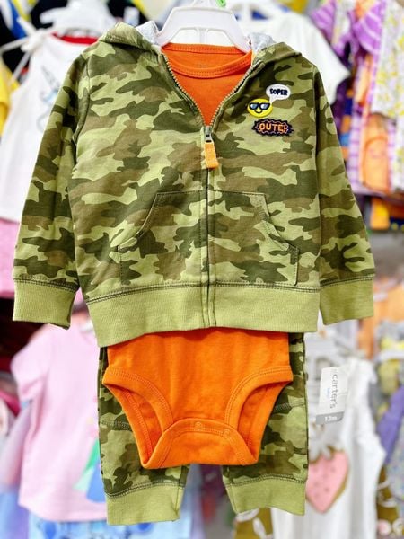  [6m-12m] Set 3 Bé Trai Cter S3C - Xanh Rằn Ri 