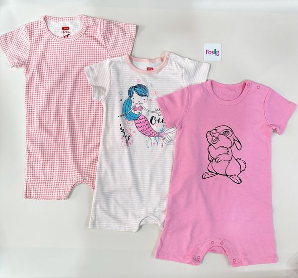  7-15kg Set 3 Romper bé gái mẫu nào cũng xinh yêu- Set ngẫu nhiên S3R1G 