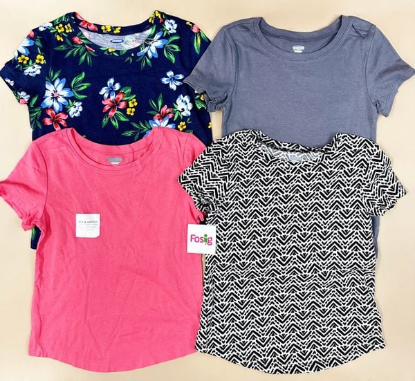  [11-17kg; 18m-5T] Set 4 Áo Thun tay ngắn ON bé gái - Combo ngẫu nhiên 