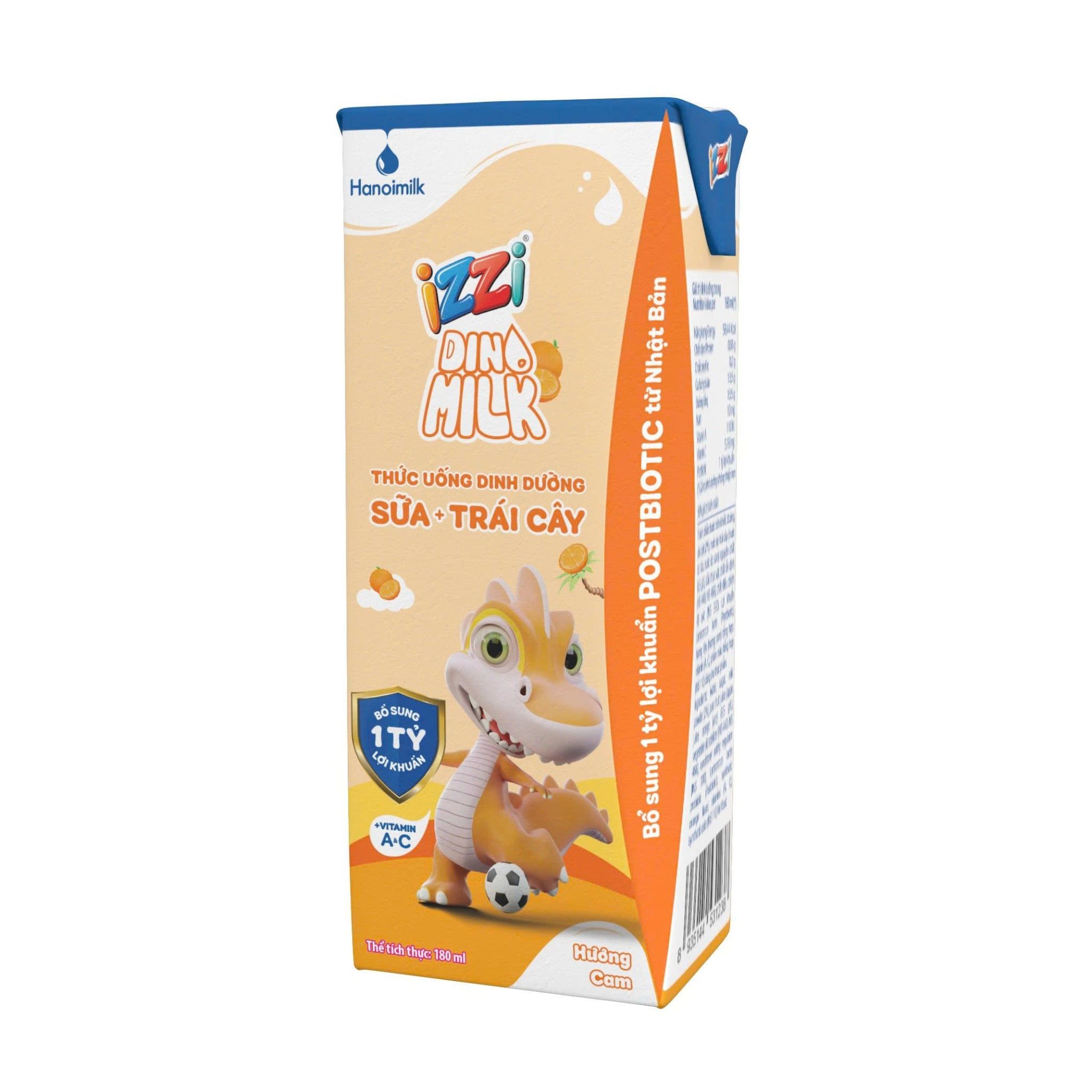 TUDD SỮA TRÁI CÂY HƯƠNG CAM 180ML