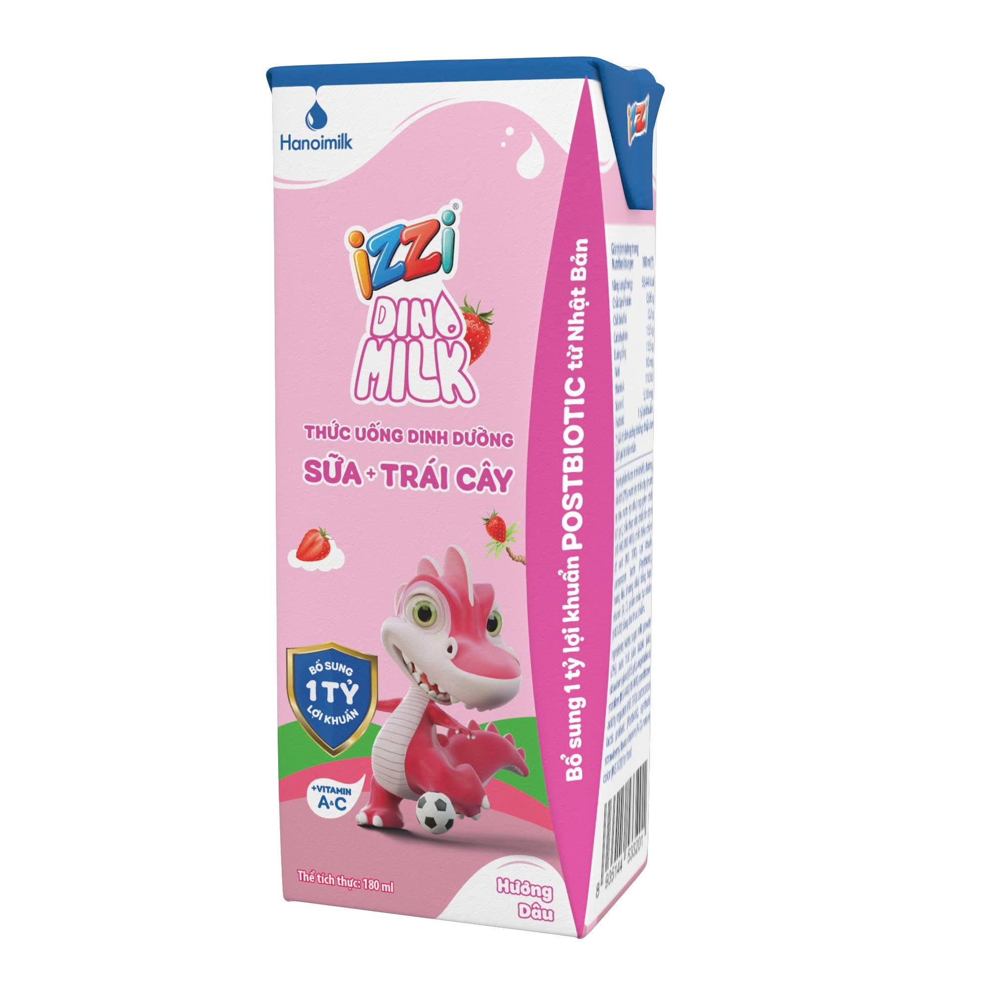 TUDD SỮA TRÁI CÂY HƯƠNG DÂU 180ML