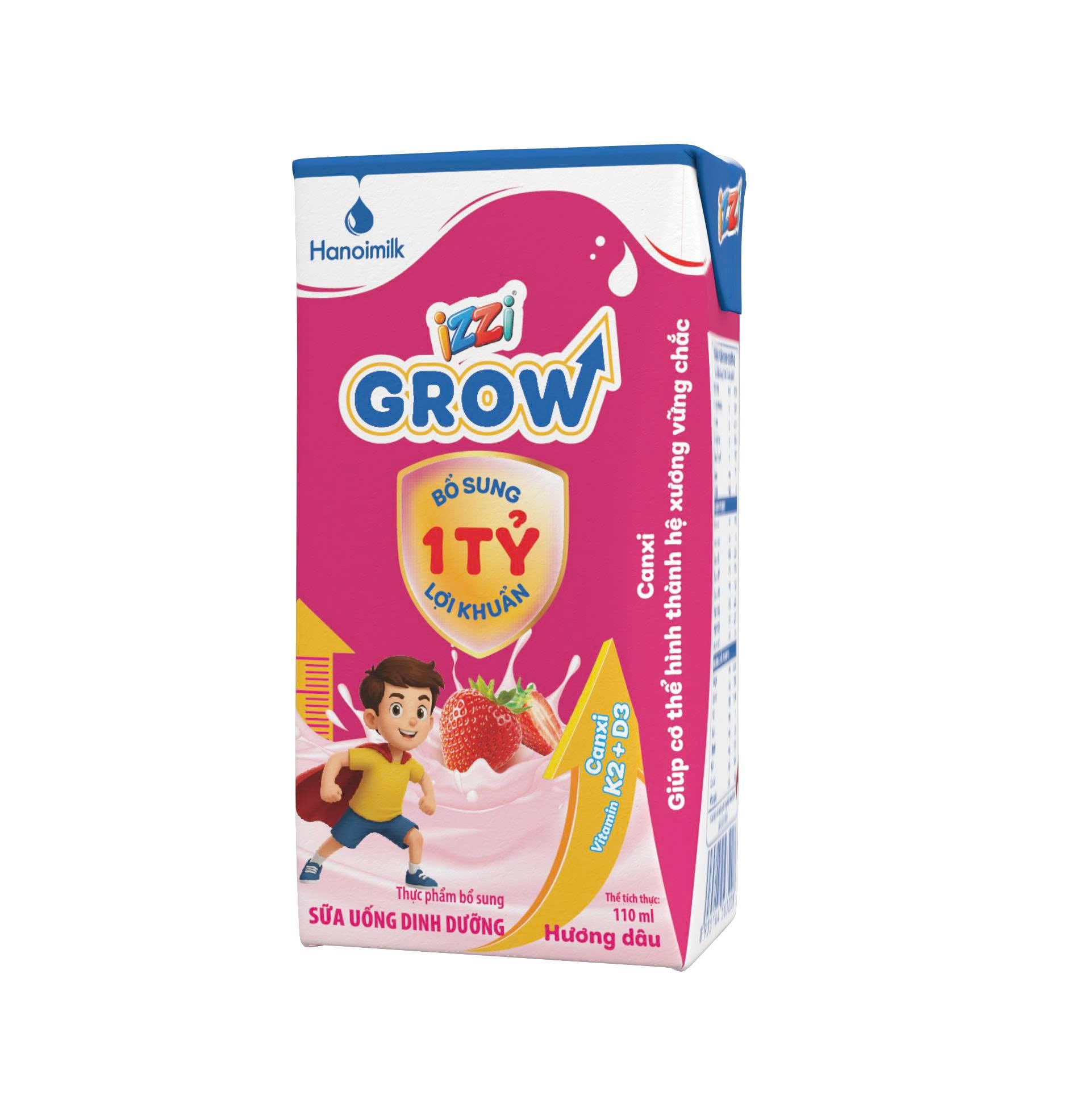 SỮA DINH DƯỠNG IZZI GROW 110ML HƯƠNG DÂU