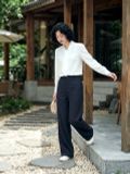  Quần suông basic màu ghi tàn 