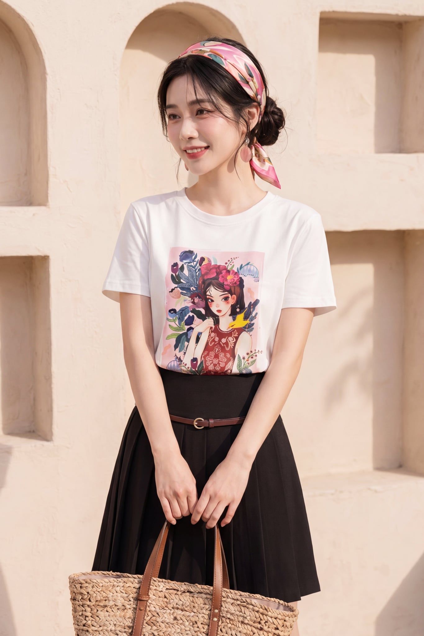 Áo T-shirt trắng in Nàng Tấm 