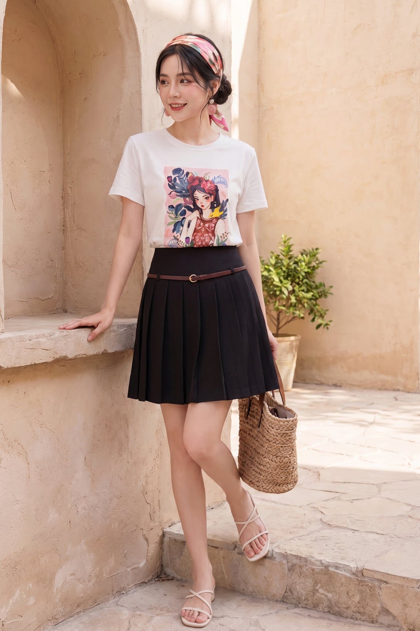  Áo T-shirt trắng in Nàng Tấm 